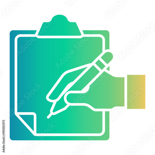 writing Gradient icon