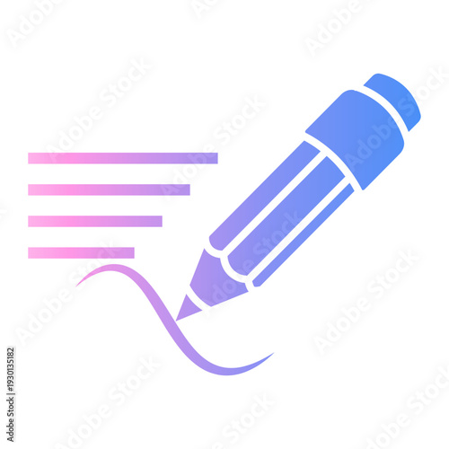 writing Gradient icon