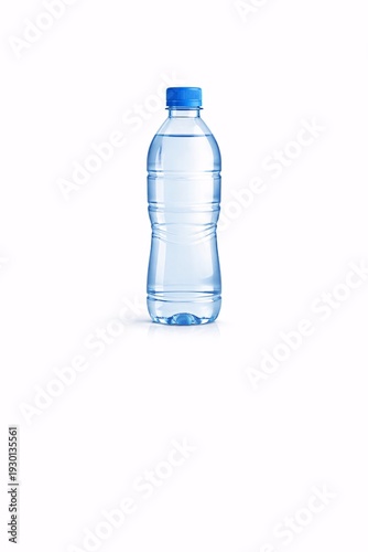 Plastic Water Bottle Minimal Product Style Illustration for World Water Day Drinking Water Awareness and Sustainability Industry Concept