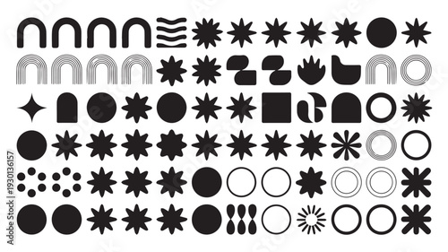 Geometric Shapes and Abstract Icons