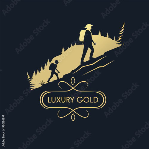 Luxury Gold Logo Mockup Background