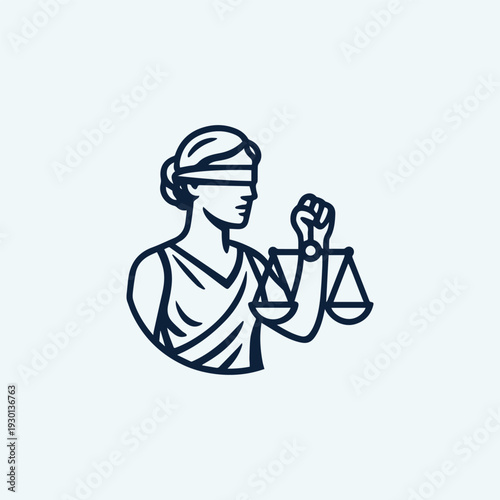 Themis Justice Goddess Logo