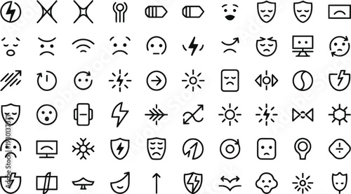 Number 120 Vector Illustration Isolated on White