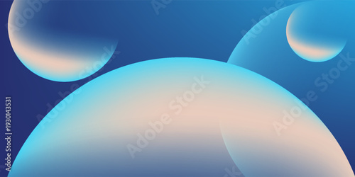 blue gradient  background with circle shapes. great for banner, website, poster, presentation, cover, web banner, social media post, etcPrint