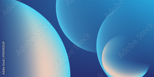 blue gradient  background with circle shapes. great for banner, website, poster, presentation, cover, web banner, social media post, etcPrint