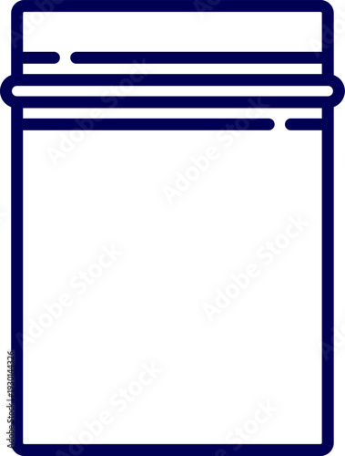 vector illustration of Ziplock bag. Plastic bag isolated on transparent background. Empty transparent plastic pocket bag. Vector illustration.