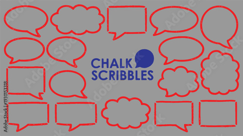 Speech bubbles and thought clouds for creative expression