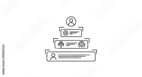Hierarchical Organizational Structure with Employee Levels Illustrated.
