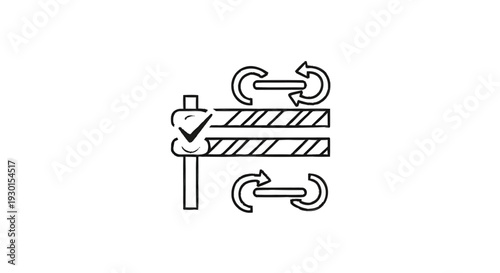 Industrial caliper measuring tool with rotational arrows indicating adjustment.