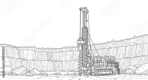 Ancient Ruins Towering Monument Structure.