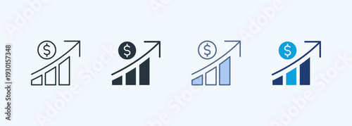 Growing Icon Set Multiple Style