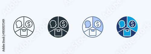 Segment Icon Set Collection