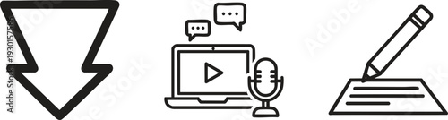 Download Arrow and Cleaning Service Icons