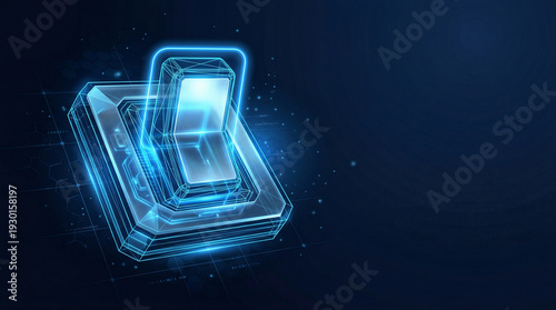 GDPR compliance concept with glowing digital toggle switch representing data privacy control, user consent activation, and regulatory enforcement for secure information management.