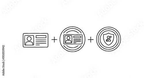 Identity Verification and Security Icon Combination.