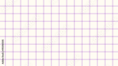 かわいらしいパステルパープルの二重ギンガムチェックの16:9背景素材