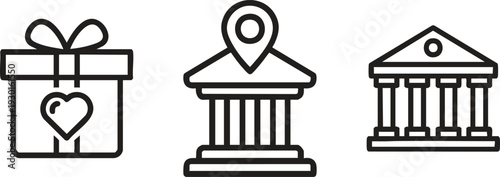 Charity Donation and Nonprofit Icons