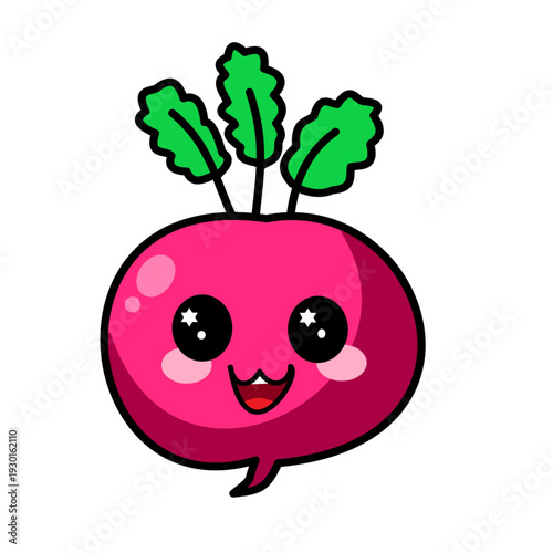 beetroot kawaii cute vegetable useful for sticker preschool worksheet kids printable.eps