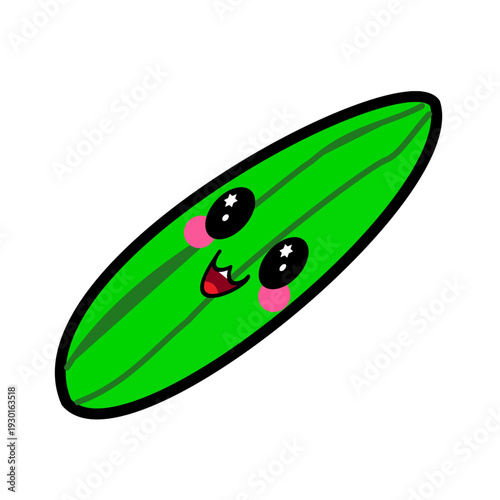 cucumber kawaii cute vegetable useful for sticker preschool worksheet kids printable.eps