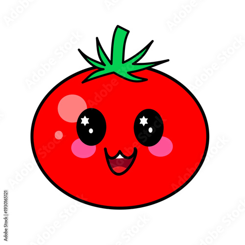 tomato kawaii cute vegetable useful for sticker preschool worksheet kids printable.eps