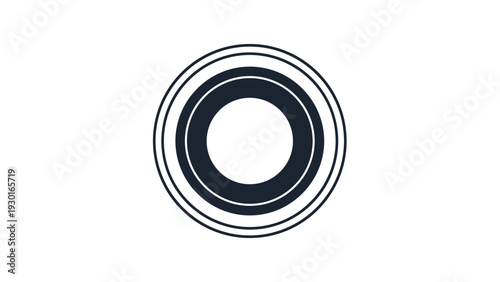 Simple target graphic composed of concentric black circles on a white background symbolizing focus or a specific goal.