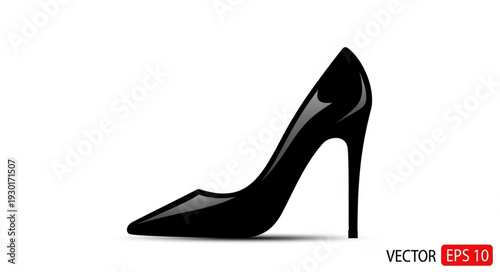 Black High Heel Shoe Fashion.