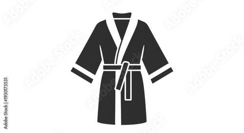 Black Robe with White Trim.