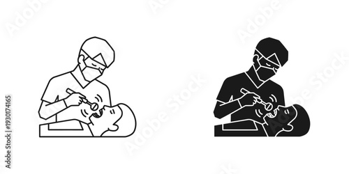 Man holding stomach in pain illustration vector medical health discomfort digestive issue isolated black white