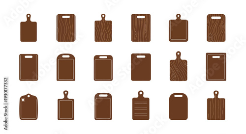 Brown Kitchen Chopping Boards Collection.