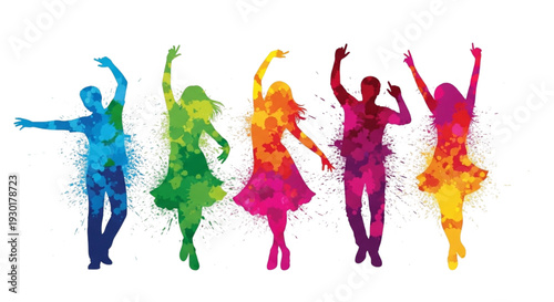 Energetic Diverse Dancers Celebrate Joyful Movement for Events and Promotions