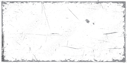 Distressed grunge frame with scratches and worn edges, ideal as a vintage overlay or background element.