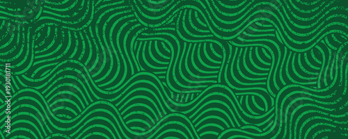 farm green banner, organic abstract background with fields. wavy green lines, natural organic products. vector