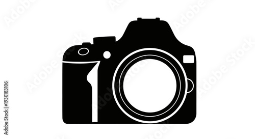 Black Camera Icon Graphic Design.