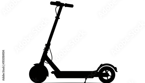 Electric Scooter Silhouette Icon