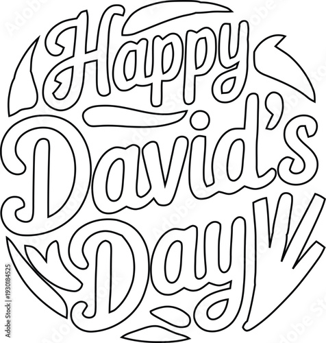 Happy David's Day celebration text