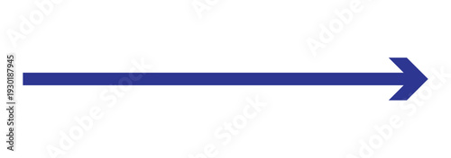 Vector-style long black arrow icon. Horizontal black arrow pointing to the right side. Vector style long arrow. Long blue arrowhead vector icon set. Isolated long blue arrow icon on white background