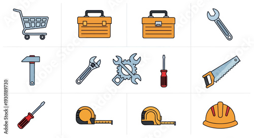 Collection of Various Tools and Equipment.