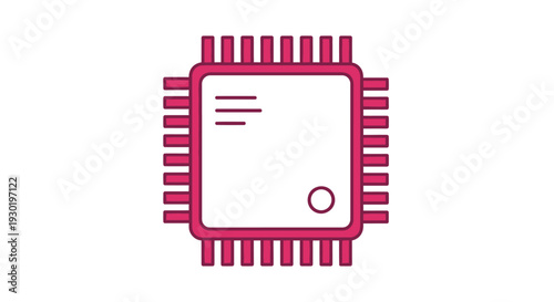 Microchip electronic component closeup view.