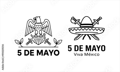 A Professional Festive 5 De Mayo Symbol, Showcasing Mexican Heritage and Digital Cinco De Mayo Holiday Fiesta Celebration Culture Traditional History Puebla.