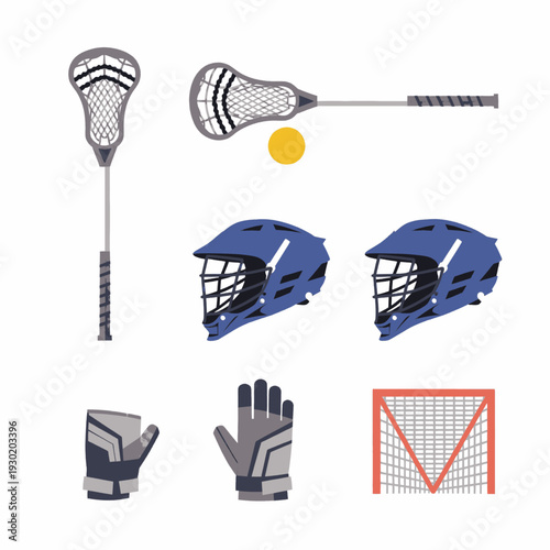 Lacrosse Equipment Helmets Sticks Gloves Goal.