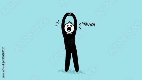 A vector graphic illustration of a person screaming in shock or excitement