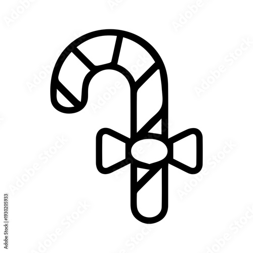 Festive Cane with Bow