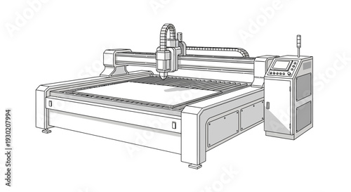 Industrial Laser Cutting Machine for Metal Fabrication and Manufacturing