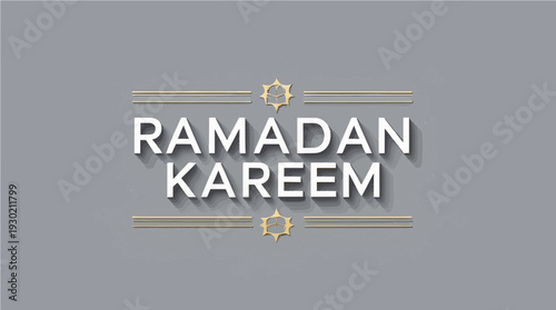 Creative Ramadan Kareem Design with Playful Typography and Retro Colors