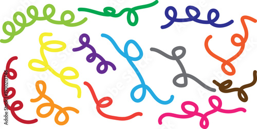 Colorful dna double helix structures