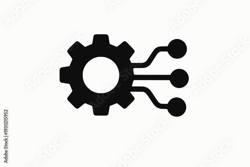 gears on white background
