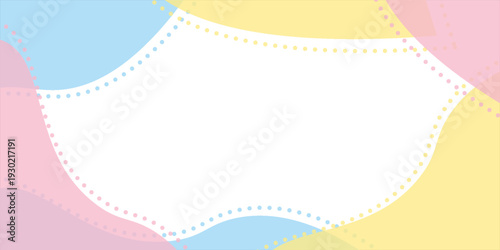 Pop Background Frame with Curved Design