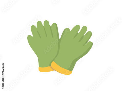 hand in green glove