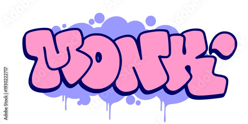 Zen Monk Meditation Identity with Bold Urban Bubble Art.