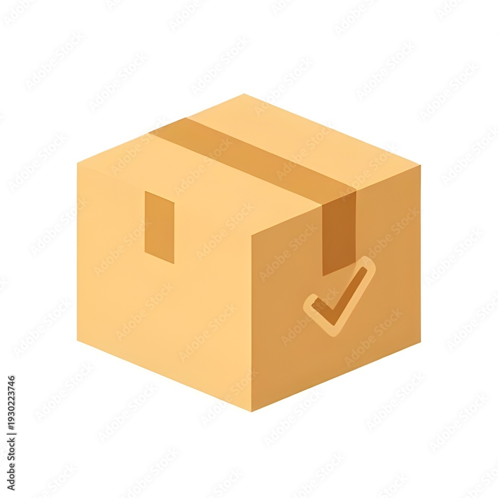 Obraz premium Delivery Package Box Logistics Flat Vector Illustration